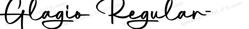Glagio Regular字体转换